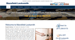 Desktop Screenshot of mansfieldlocksmith.net