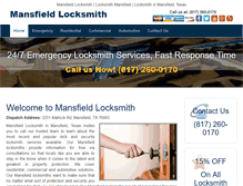 Tablet Screenshot of mansfieldlocksmith.net